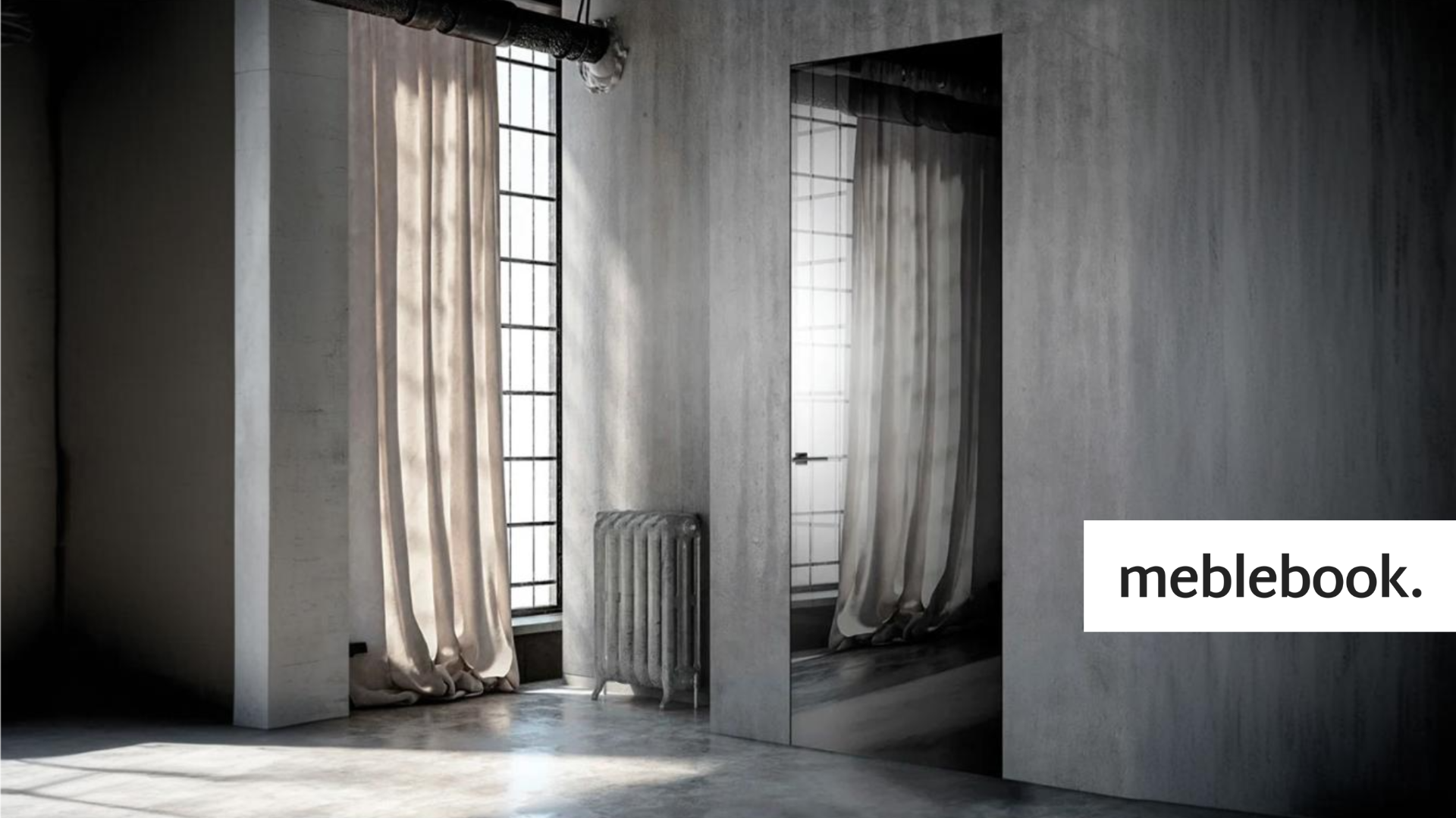 Drzwi wewnętrzne z ukrytą ościeżnicą